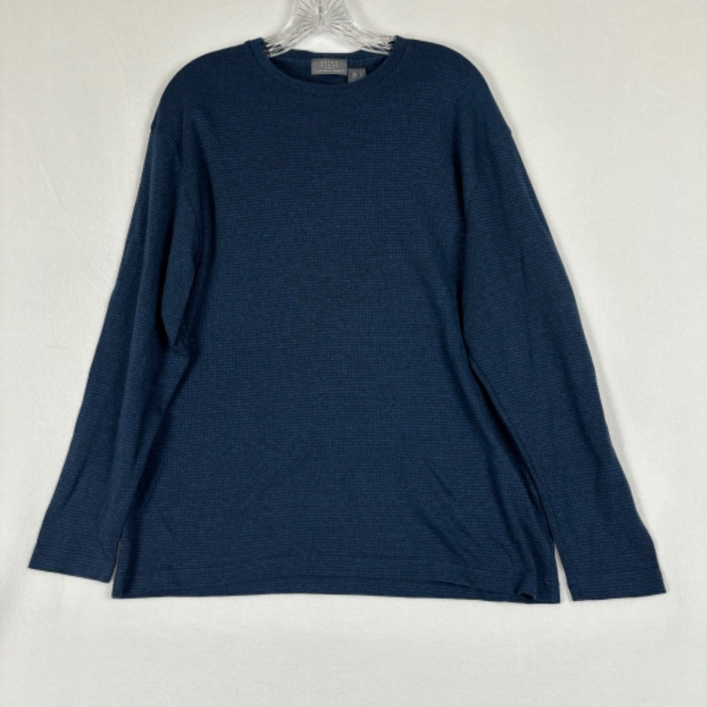 Crazy Horse Shirt Mens L Long Sleeve Blue Casual Claiborne Company